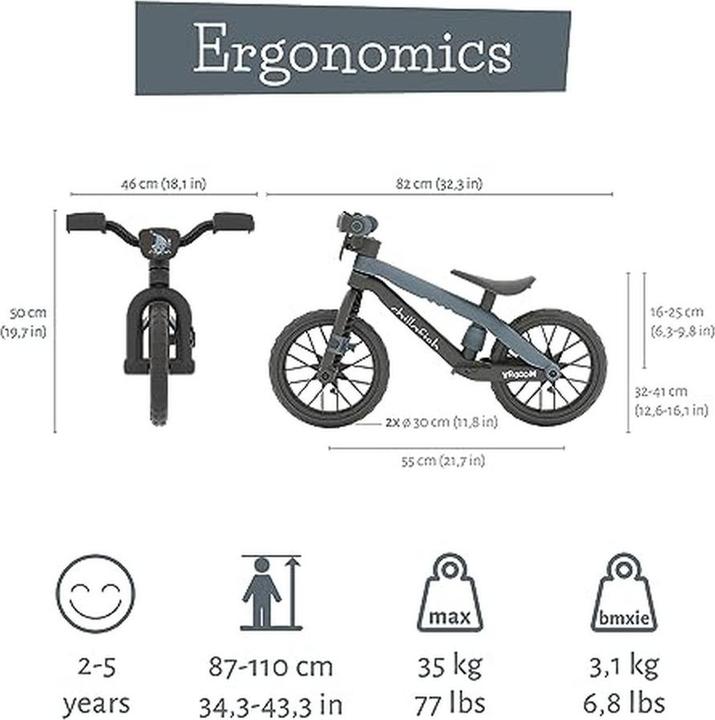 Actual product image Chillafish BMXie VROOOM Sound Balance Bike 12" (12")