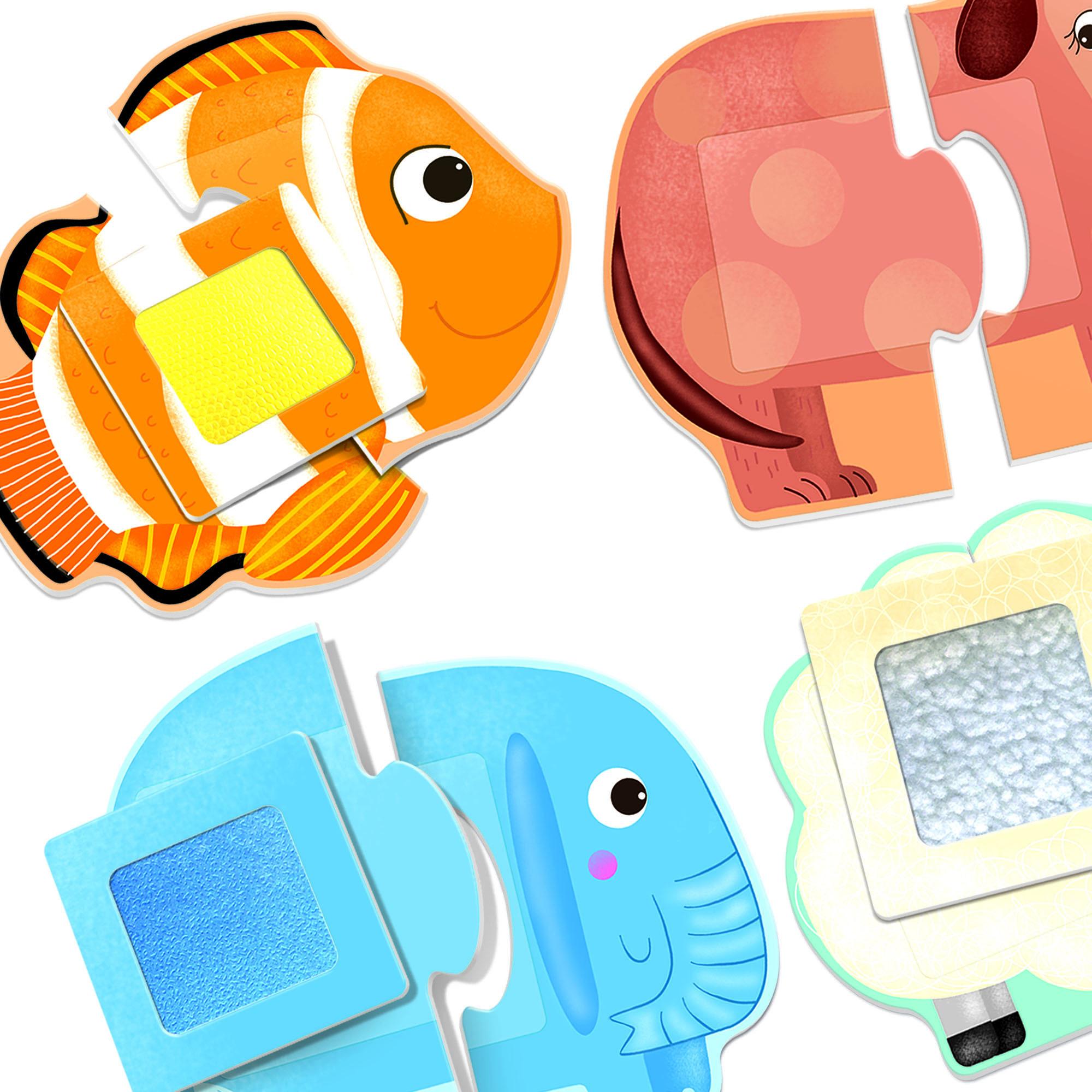 Thumbnail - Headu Montessori Tactile Animals (6 Teile)