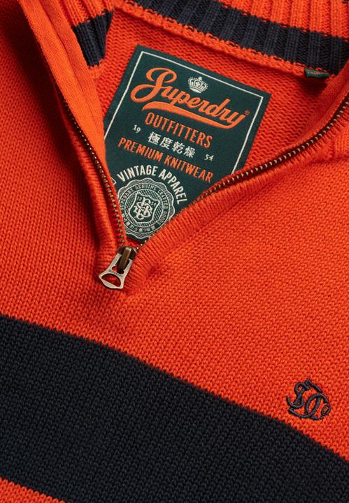 Image du produit Superdry Pull camionneur rayé en maille de coton (M)