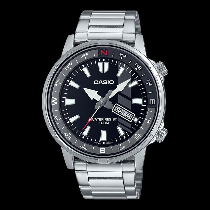 Actual product image Casio Collection - MTD-130D-1A2 (Analogue wristwatch, 44 mm)