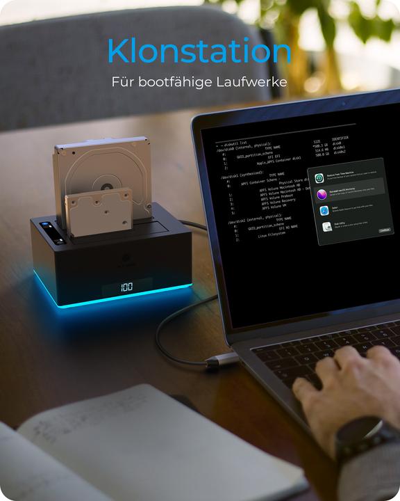 Image du produit Icy Box Docking- & Klonstation (USB-B, 1 portion)