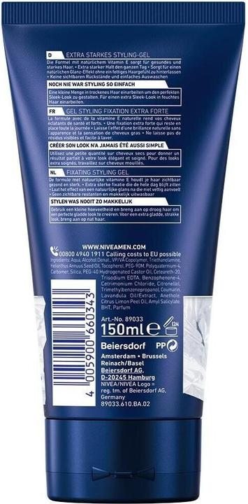 Immagine prodotto NIVEA MEN Craft Stylers Fixating Styling Gel (Gel per capelli)