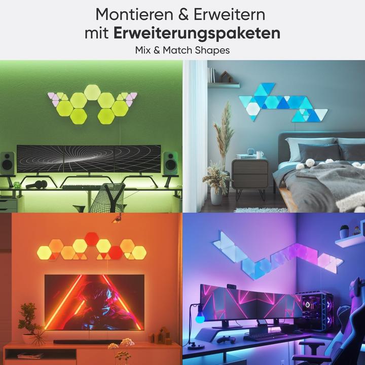 Actual product image Nanoleaf Shapes Hexagon Starter Kit (9x) (100 lm)