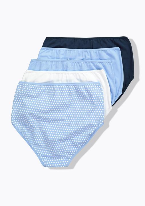 Produktbild Ulla Popken Maxislips, 5er-Pack, Punkte/einfarbig (42, 44)