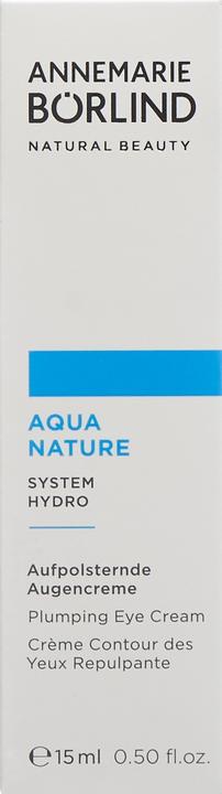 Actual product image Annemarie Börlind AQUANATURE Upholstering eye cream (Eye Care Cream, 15 ml, Day + Night)