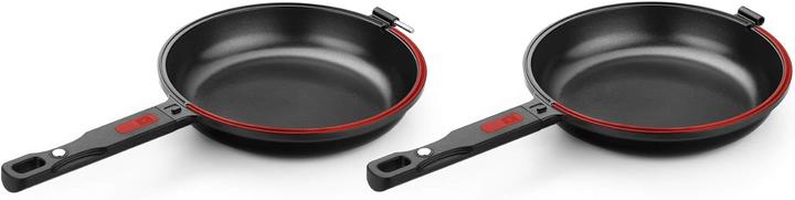 Produktbild BRA Doppel-Pfanne, 24 cm (Bratpfanne, Aluminiumguss, 24 x 27 cm)