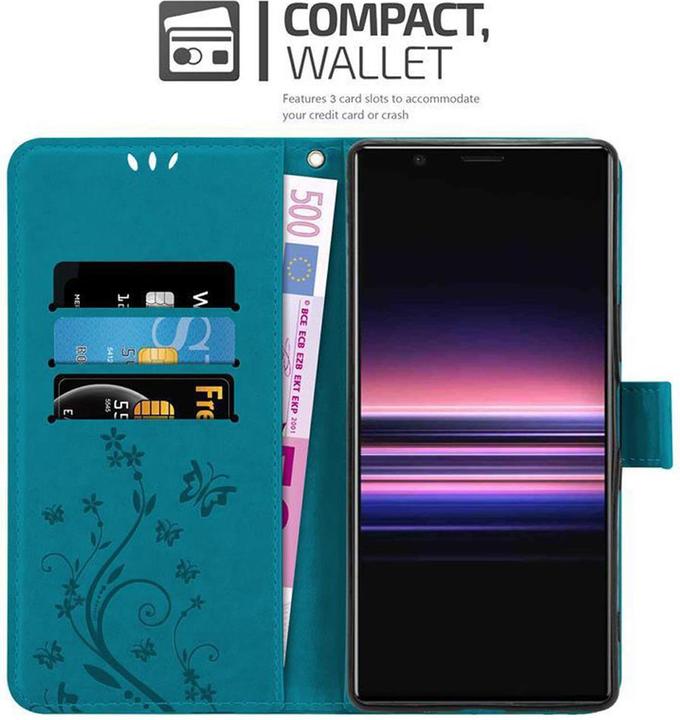 Produktbild Cadorabo Flower Book Cover (Sony Xperia 5)