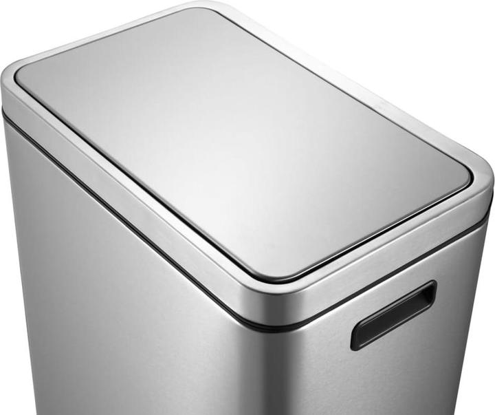 Actual product image EKO Waste separation system X-Cube pedal bin stainless steel 2 x 20 L made of brushed stainless (40 l)