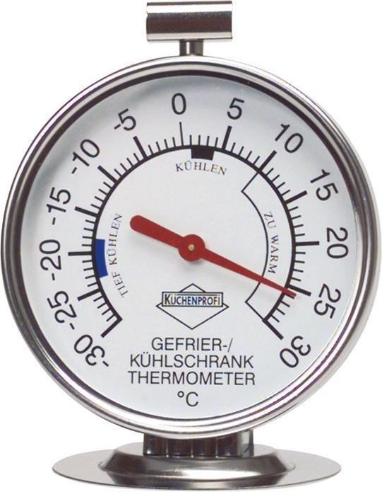 Küchenprofi Kühlschrankthermometer Edelstahl 18/10 rostfrei Höhe: 100 mm