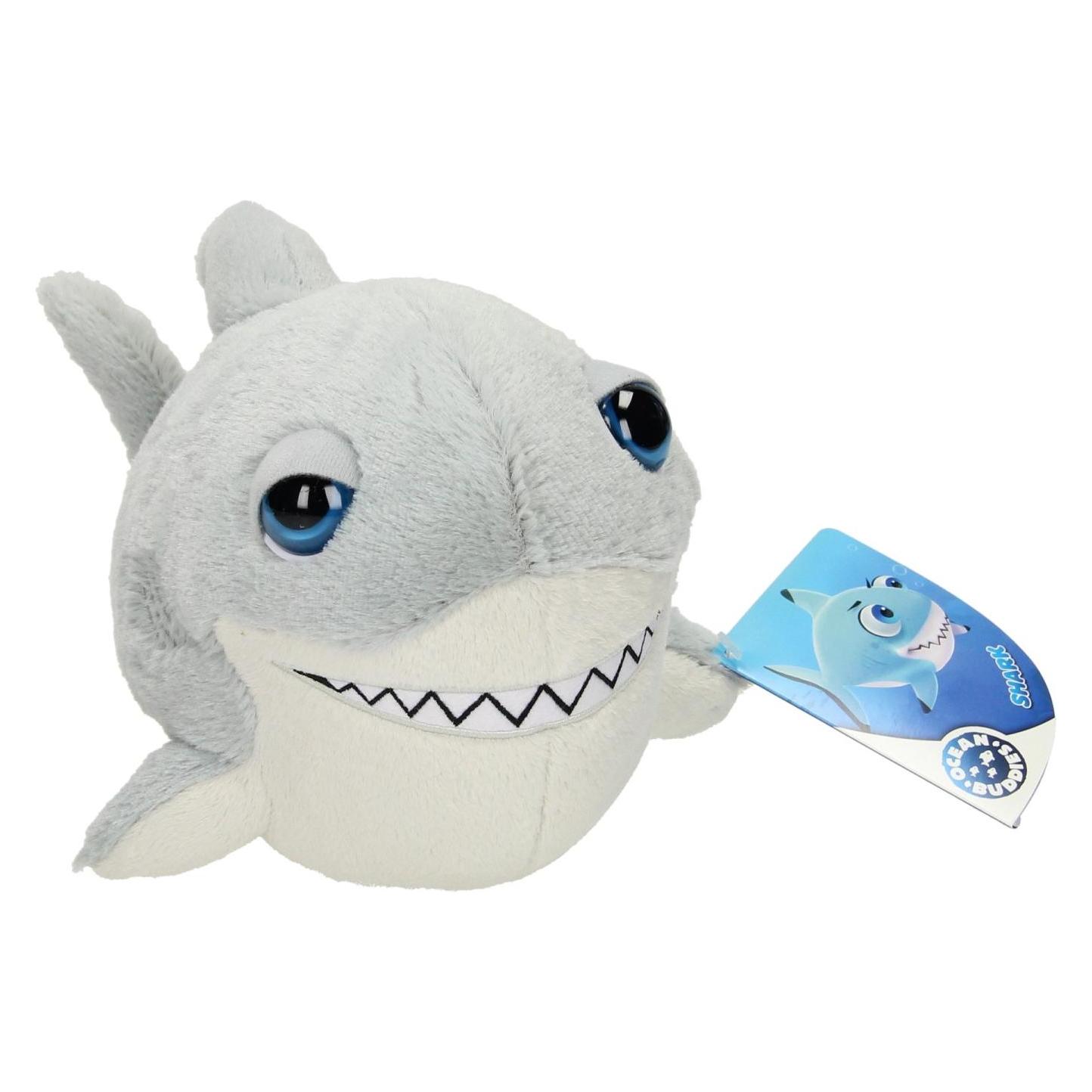 Dinotoys Grote Headz Pluche Haai 18cm