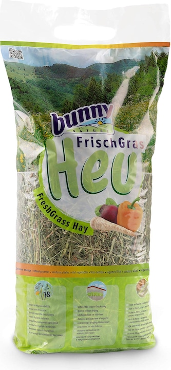 Actual product image Bunny Allgäu fresh grass hay with vital vegetables (0.50 kg, 1 x)