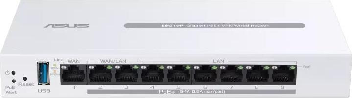 Actual product image ASUS EBG19 Router VPN PoE+ 9-port
