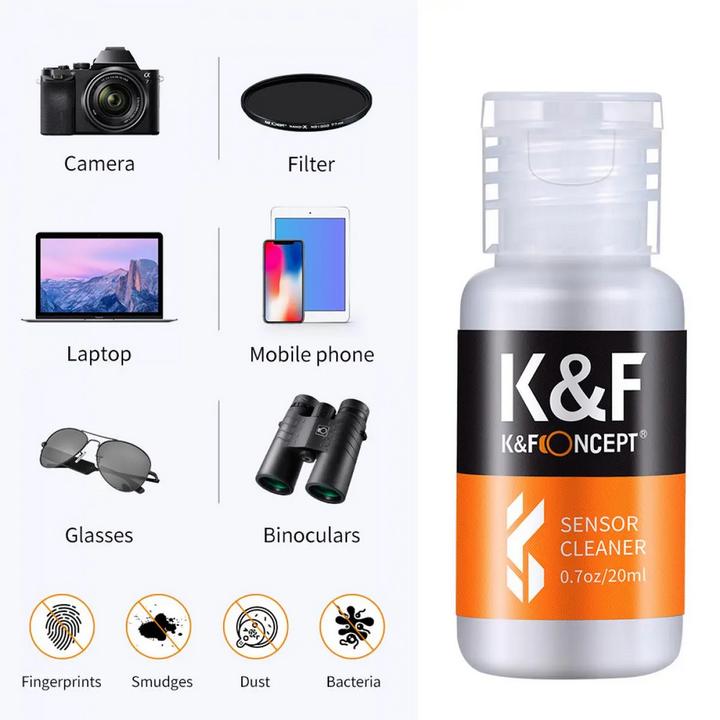 Actual product image K&F Concept 24mm DSLR or SLR Camera Full-Frame Sensor Cleaning Swab Kit
