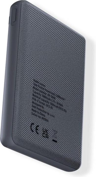 Actual product image 3MK Powerbank Pocket Powerbank 5000mAh 12W USB-C szary/gray (5000 mAh, 12 W)