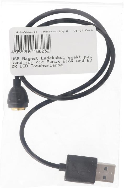 Produktbild AccuCell Ladekabel Fenix E18R und E30R LED Taschenlampe