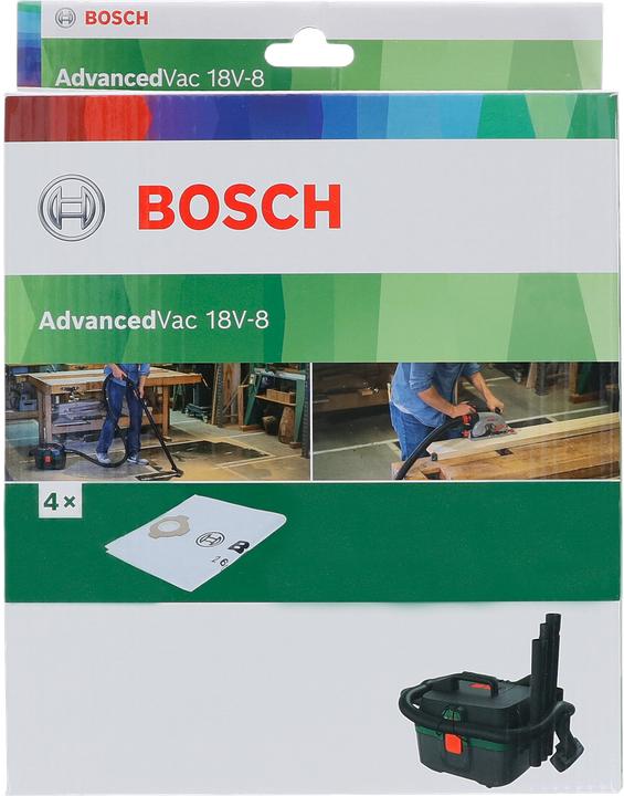Actual product image Bosch Zubehör Fleece filter bag for AdvancedVac 18V, 4 pcs.