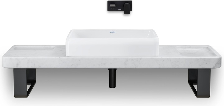 Productafbeelding Duravit Eéngreeps wastafelmengkraan Tulum inbouw, projectie 171mm zwart mat