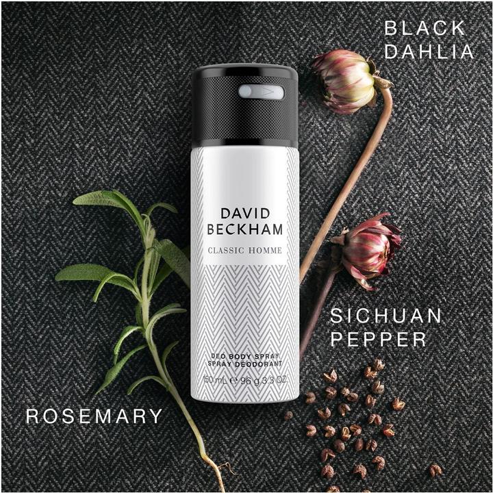 Produktbild David Beckham Classic Homme Deodorant - 150ml (Spray, 150 ml)