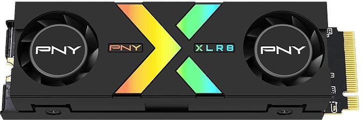 PNY CS3150 XLR8 Gaming Epic-X 1TB SSD M.2 GEN5 NVMe RGB Heatsink (1000 Go, M.2 2280)