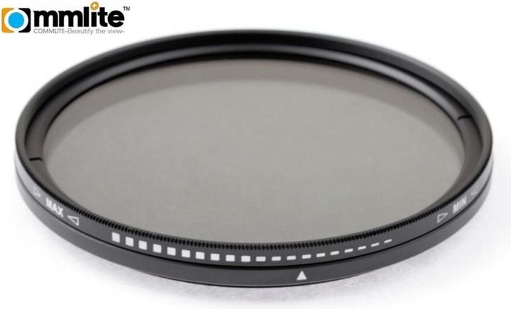 Commlite Filtre ND variable Fader - 82 mm (82 mm, Filtre dégradé gris)