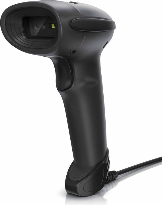Aplic USB barcode scanner wired, handheld scanner, 1D and 2D, single scan & auto scan (1D barcodes, 2D barcodes)