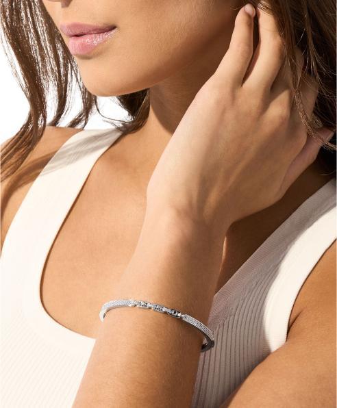 Immagine prodotto Michael Kors Braccialetto premium (17.80 cm, Argento)