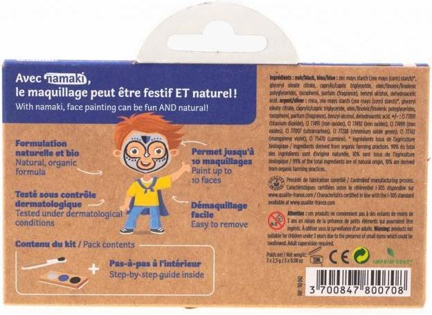 Immagine prodotto Namaki Bio Schminkset 3 Farben Ritter & Superheld