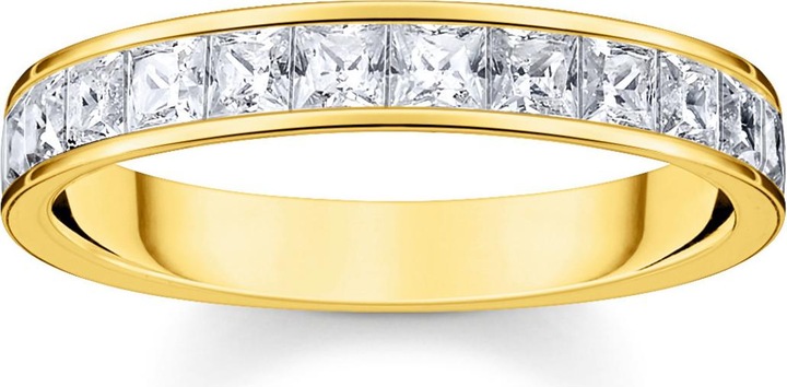Immagine prodotto Thomas Sabo Anello pietre bianche oro pavé (56, 925 Argento)