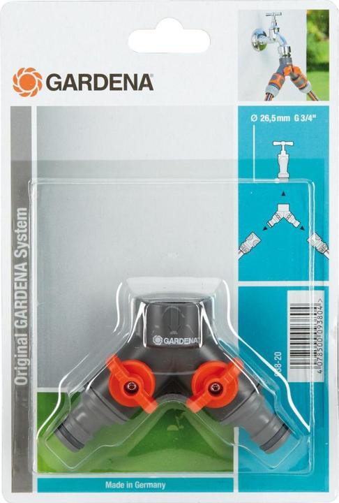 Image du produit Gardena Vanne à deux voies (Adaptateur de robinet, Multi-couplage, 13 mm)