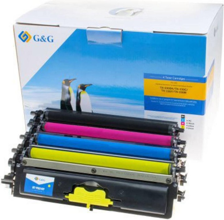 Produktbild Toner-Dumping G&G Toner kompatibel zu Brother TN-230 Schwarz Cyan Magenta Gelb - Tonereinheit (M, BK, C, Y)