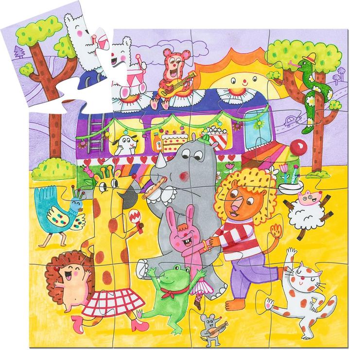 Immagine prodotto Djeco Puzzle bus arcobaleno 16 pezzi (16 pezzi)