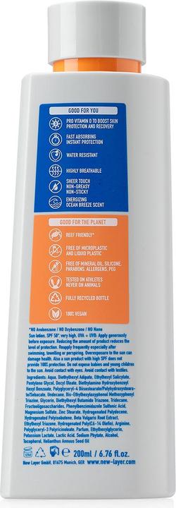 Produktbild New Layer Pro Vitamin D High Performance (Sonnenmilch, SPF 50+, 200 ml, 277 g)