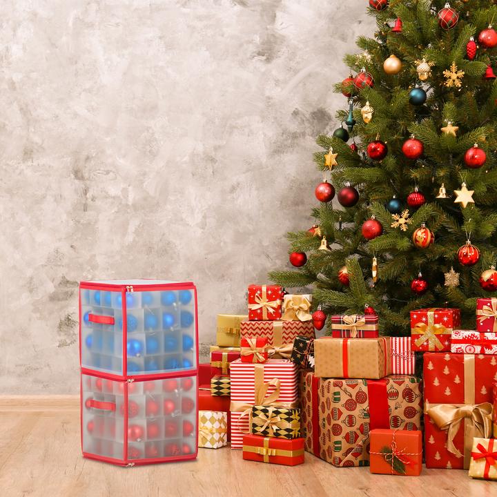Produktbild Relaxdays Weihnachtskugel-Aufbewahrungsbox (30 x 30 x 31 cm, 27.90 l)