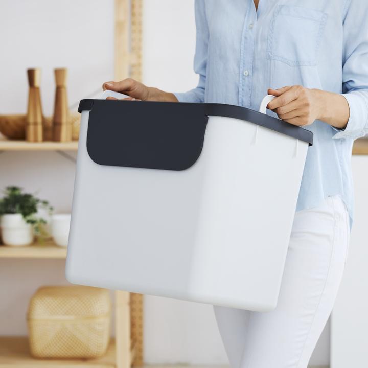 Image du produit Rotho Set de 3 poubelles de recyclage 30 L JIVE (90 l)