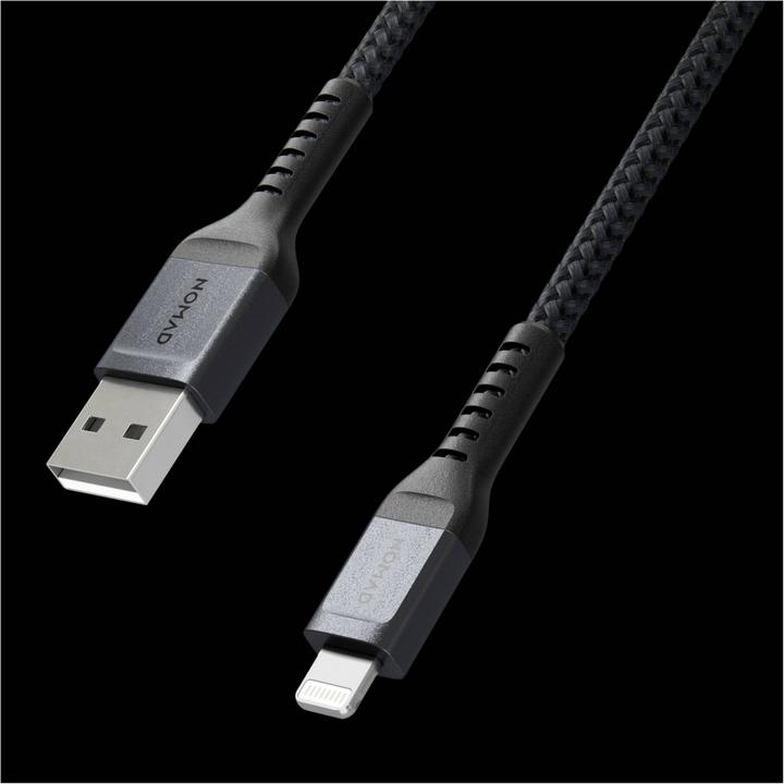 Actual product image Nomad Rugged USB-A to Lightning Cable 3 m (3 m, USB 3.2 Gen 1, 12 W)