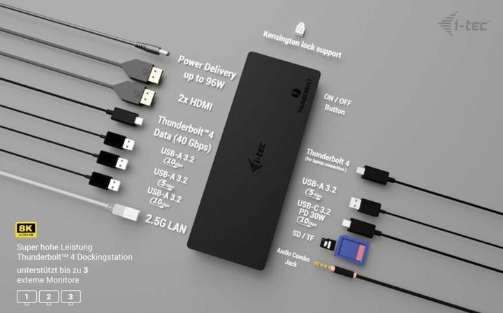 Image du produit i-tec Thunderbolt4 3x écran