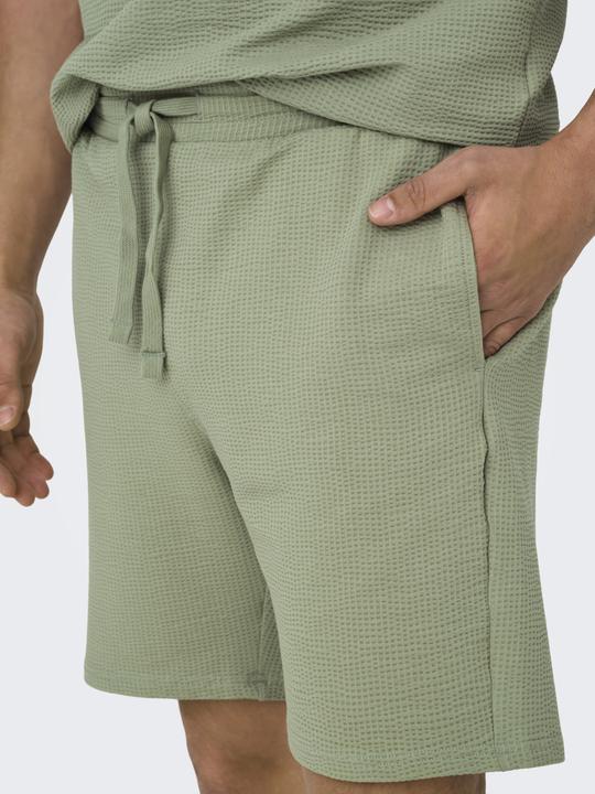 Actual product image Only & Sons Onskian Reg Seersucker Shorts (XS)