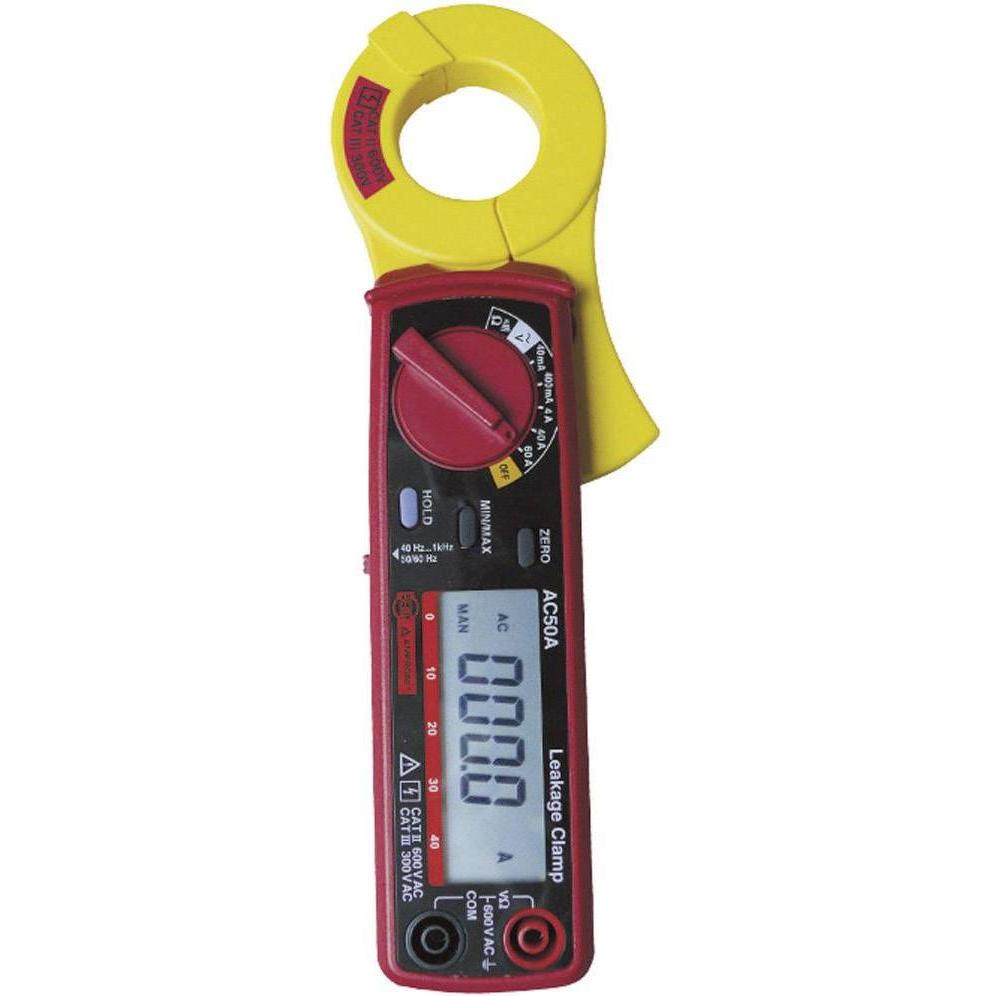 Thumbnail - Beha Amprobe, Multimeter, Amprobe AC50A-D ISO Stroomtang, Multimeter Kalibratie (ISO) Digitaal CAT III 600 V Weergave (c...