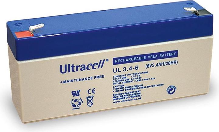 Ultracell Bleiakku 6 V, 3,4 Ah UL3.4-6 (Specifico del dispositivo, 3400 mAh)