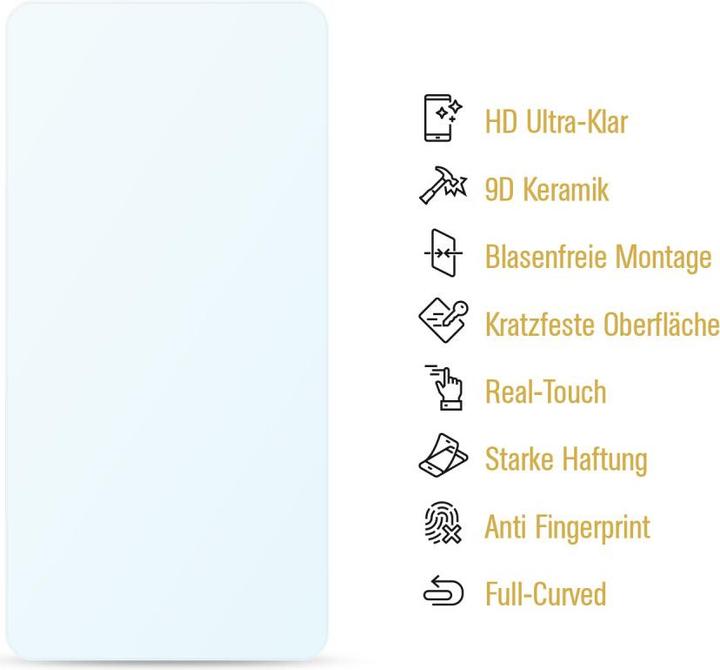 Produktbild Protectorking 2x Ceramic-Glass Full Cover HD Klar (2 Stück, Apple iPhone 15 Pro)