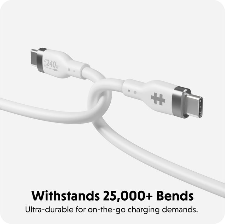 Actual product image Targus 2M Silicone 240W USB-C Charging Cable - (2 m, USB 3.2 Gen 1, 240 W)