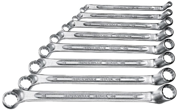 Produktbild Stahlwille Doppel-Ringschlüssel-Satz 20/1 (32 mm, 19 mm, 6 mm, 12 mm, 24 mm, 14 mm, 22 mm, 16 mm, 23 mm, 10  mm, 21 mm, 18 mm, 27 mm, 7 mm, 31 mm, 17 mm, 11 mm, 15 mm, 26 mm, 30 mm, 8 mm, 28 mm, 9 mm, 29 mm, 13 mm, 20 mm, 25 mm)