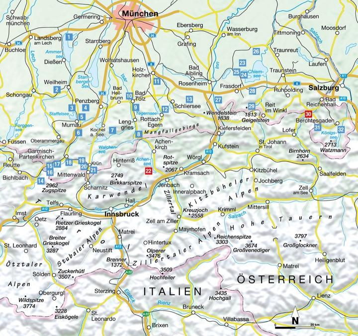 Nährwerte und Zutaten Gemütliche Wanderungen in den Bayerischen Voralpen (Deutsch, Michael Pröttel, 2021)