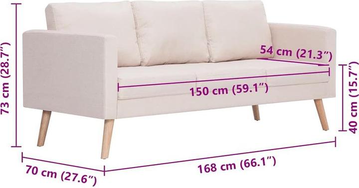 Immagine prodotto vidaXL Canda (3 posti)