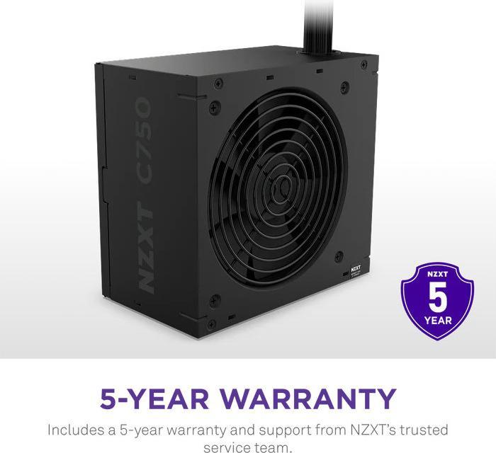 Actual product image NZXT C750 Bronze (schwarz, 750 Watt) (750 W)