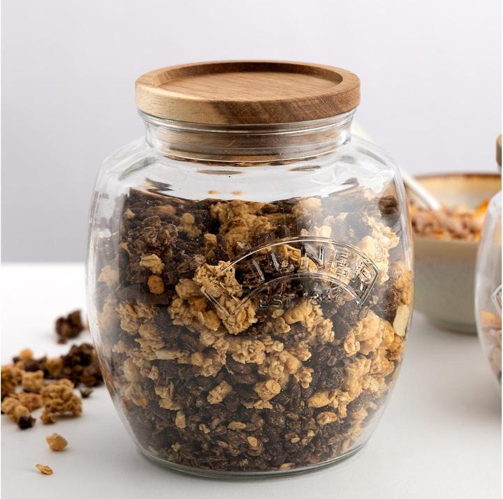 Immagine prodotto Kilner Vaso universale da 0.85 l - coperchio in legno d'acacia (1 pz., 0.85 l)