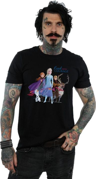 Actual product image Disney Mens Frozen 2 Lead With Courage T-Shirt (XL)