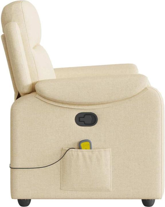 Produktbild VidaXL Massagesessel Creme Stoff Massage TV-Sessel Sessel mit Massagefunktion