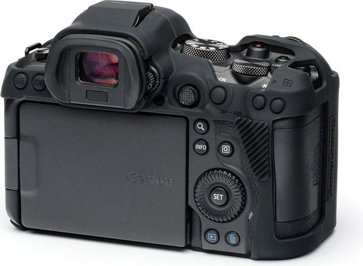 Actual product image easyCover Silicone protector black for Canon Eos R5 / R6