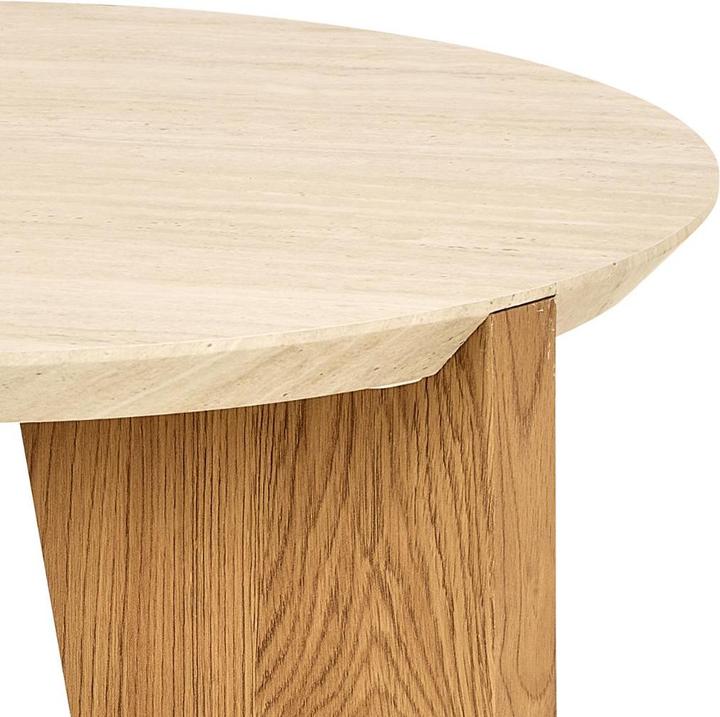 Actual product image AC Design Dockland-Beistelltisch Alea-Stoff grün 61, Basis (Ø 50 x 50 cm)